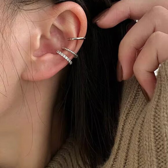 Gold Ear Cuff Trio - Picture 3 of 6